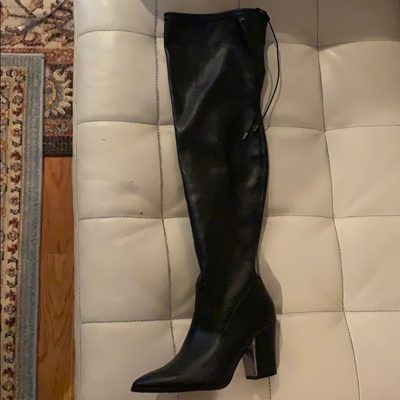 Vintage Havana Shoes - Vintage Havana Black Thigh High Boots
